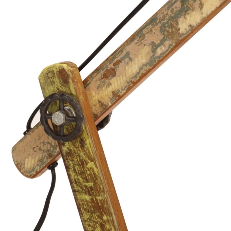 vidaXL Industrial galda lampa Daudzkrāsains apaļš 23x18x95 cm E27