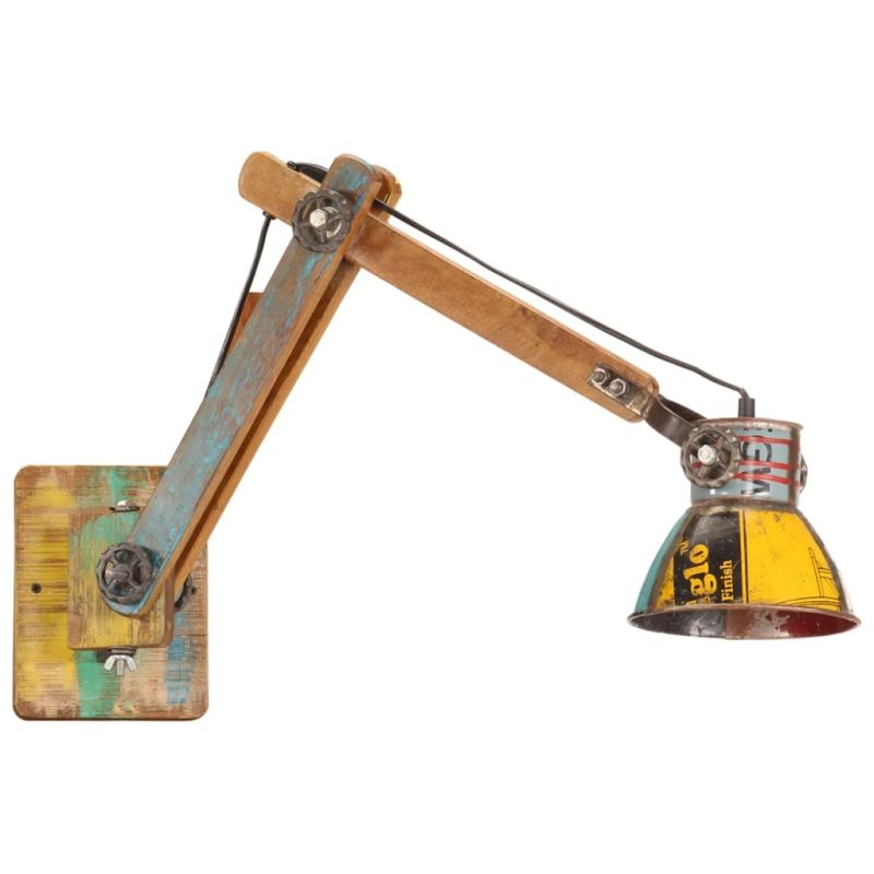 vidaXL sienas lampa, industriāls stils, krāsaina, apaļa, E27