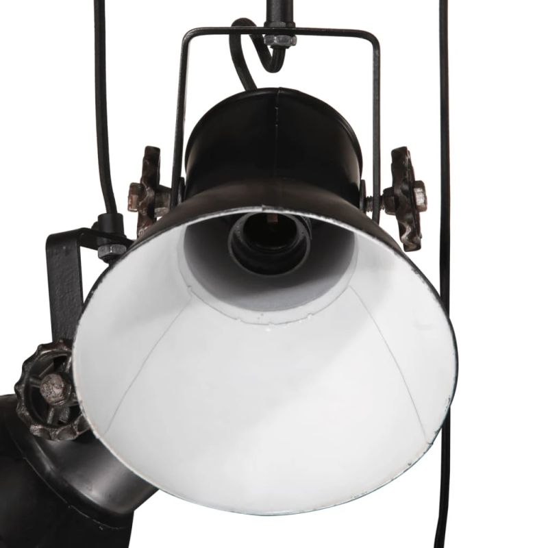 vidaXL griestu lampa 25 W, melna, 30x30x100 cm, E27