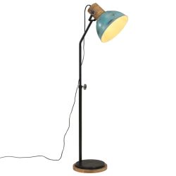 vidaXL grīdas lampa, 25 W, bružāti zila, 30x30x100-150 cm E27