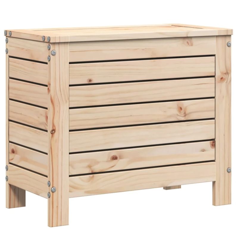 vidaXL 7-daļīgs dārza dīvānu komplekts, priedes masīvkoks