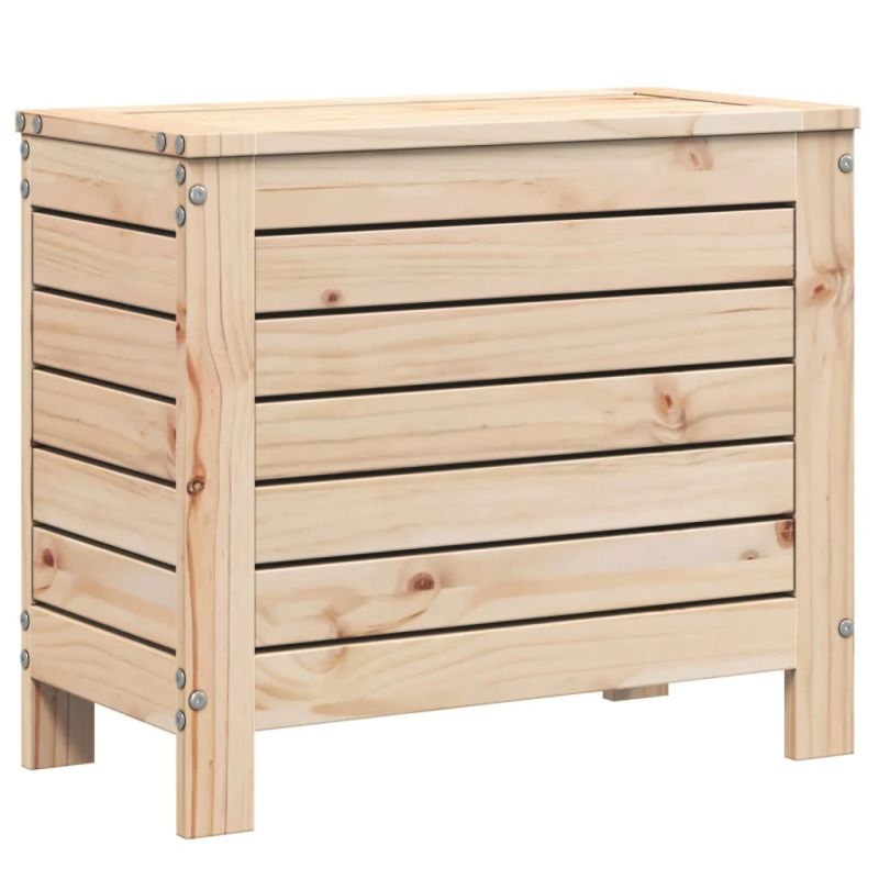 vidaXL 7-daļīgs dārza dīvānu komplekts, priedes masīvkoks