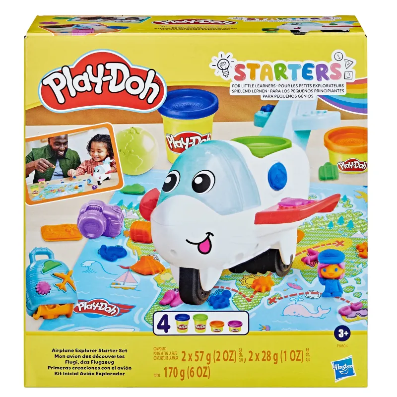 Plastilīns Hasbro Play-Doh Airplane Explorer, daudzkrāsaina