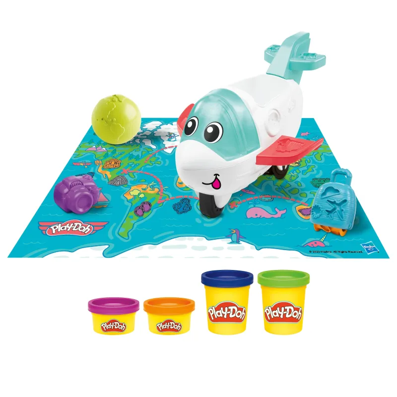 Plastilīns Hasbro Play-Doh Airplane Explorer, daudzkrāsaina
