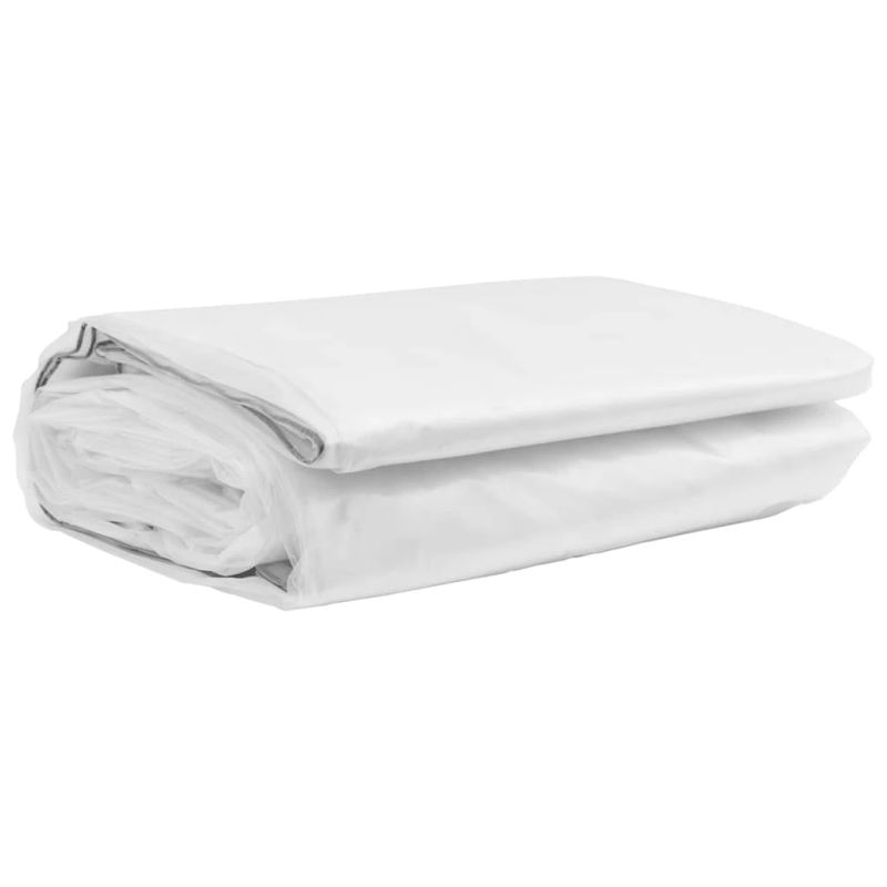 vidaXL Caurspīdīgs brezents ar cilpām 8x12 m Polietilēns