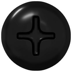 vidaXL Pašvītņojamais Nags 12 pcs Melna 4 x 25 mm Tērauds