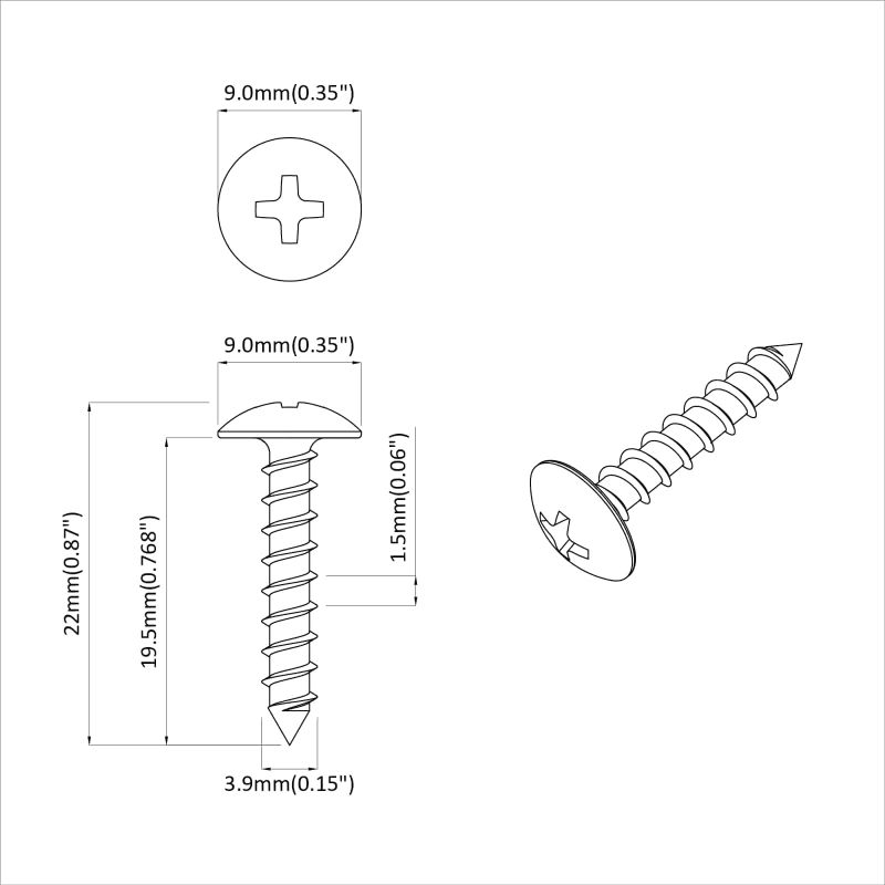 vidaXL Koka skrūves 2 pcs Sudraba M4 x 20 mm Tērauds