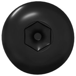 vidaXL Elkoņu uzgriežņi 2 pcs Melna M4 x 14,5 mm Dzelzs