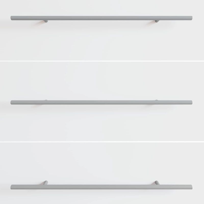 vidaXL Rokturi 12 pcs Sudraba 500 mm Tērauds