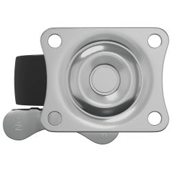 vidaXL Ritenis 2 pcs Melns un sudraba 50,7 x 50,7 x 24,4 mm