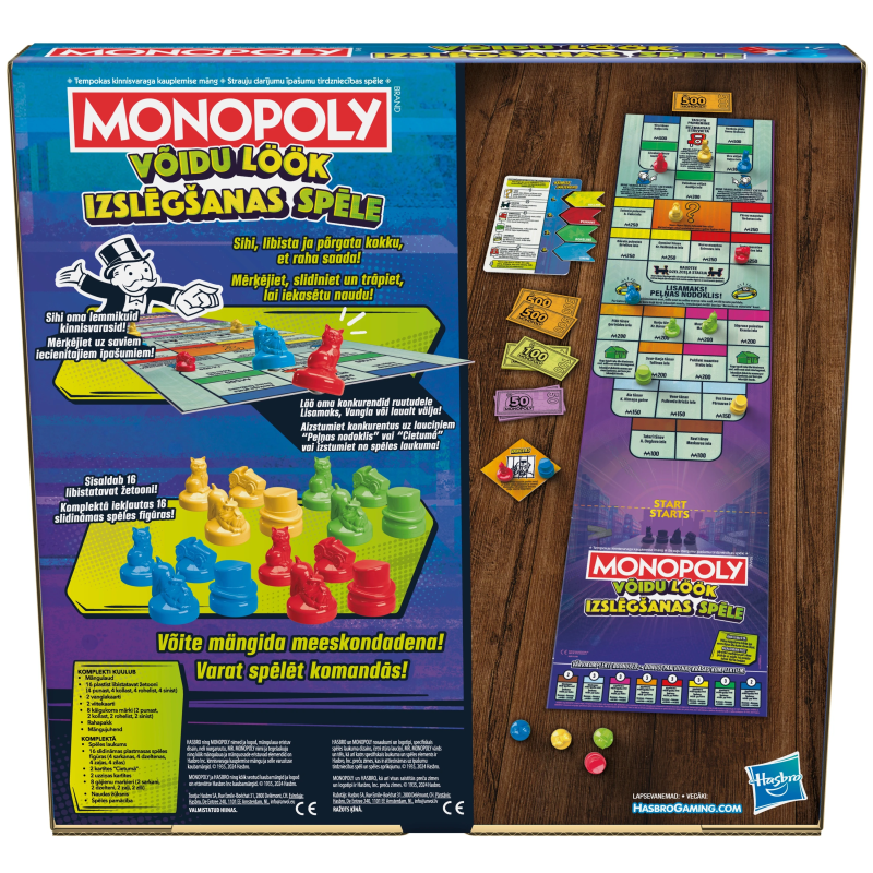 MONOPOLY Galda spēle Knockout ,igauņu un latviešu valodā,