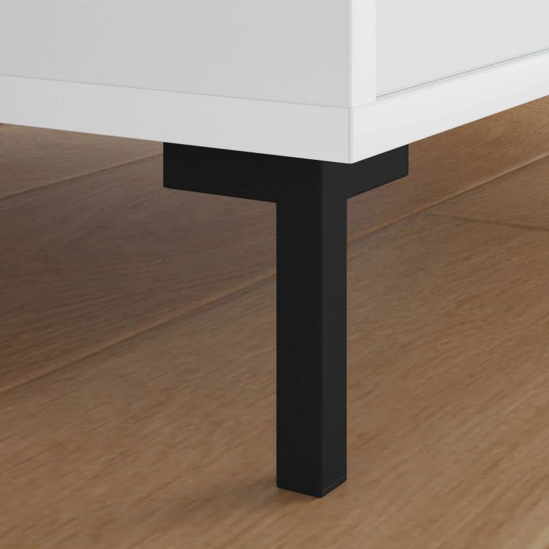 vidaXL Statīva Kājas 12 pcs Melna 57 x 57 x 100 mm Dzelzs