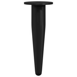 vidaXL Mēbeļu kājas 2 pcs Melna DIA 40 x 98 mm Dzelzs