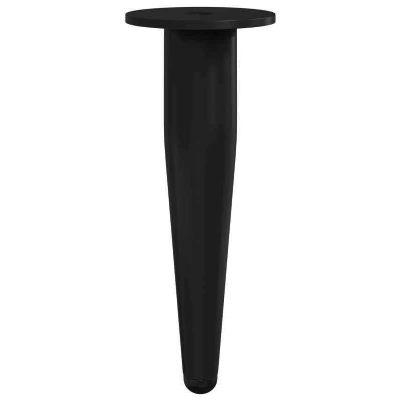 vidaXL Mēbeļu kājas 2 pcs Melna DIA 40 x 98 mm Dzelzs