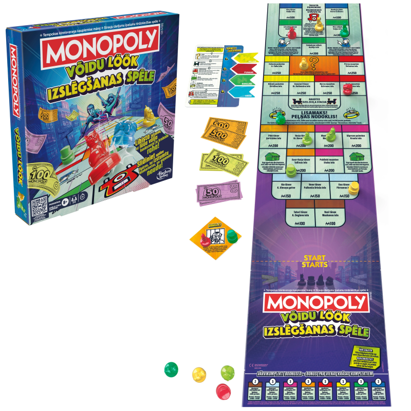 MONOPOLY Galda spēle Knockout ,igauņu un latviešu valodā,