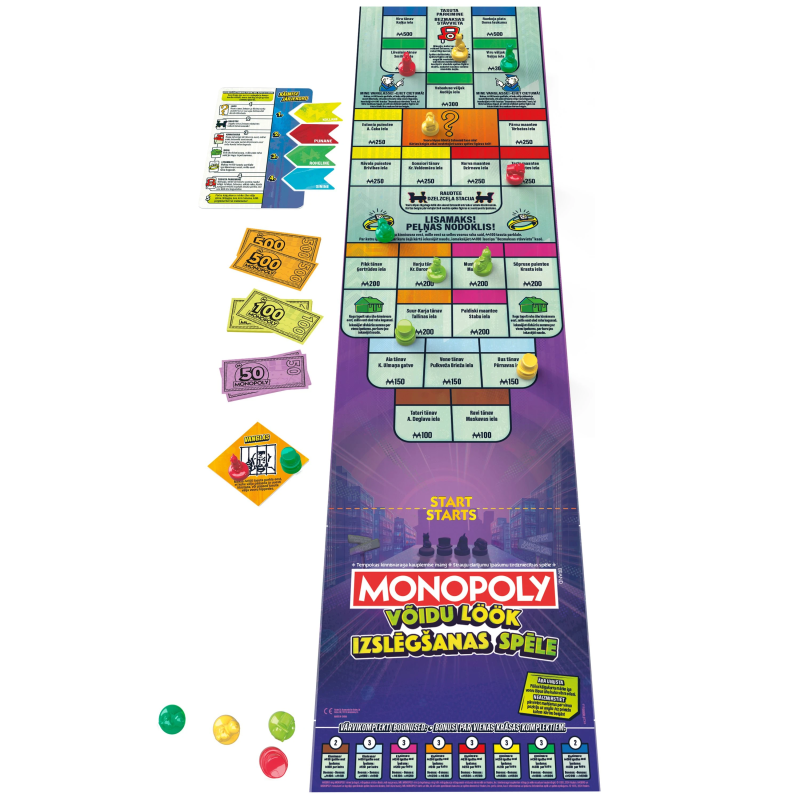 MONOPOLY Galda spēle Knockout ,igauņu un latviešu valodā,