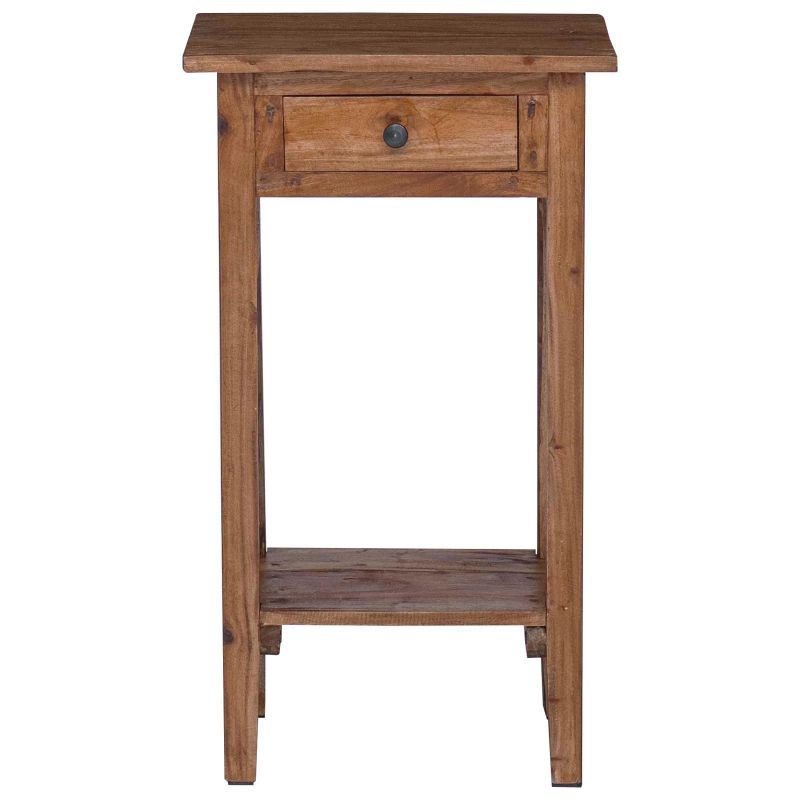 vidaXL Augu statīvs ar atvilktni Brūna 34 x 25 x 52 cm Mahagona koks