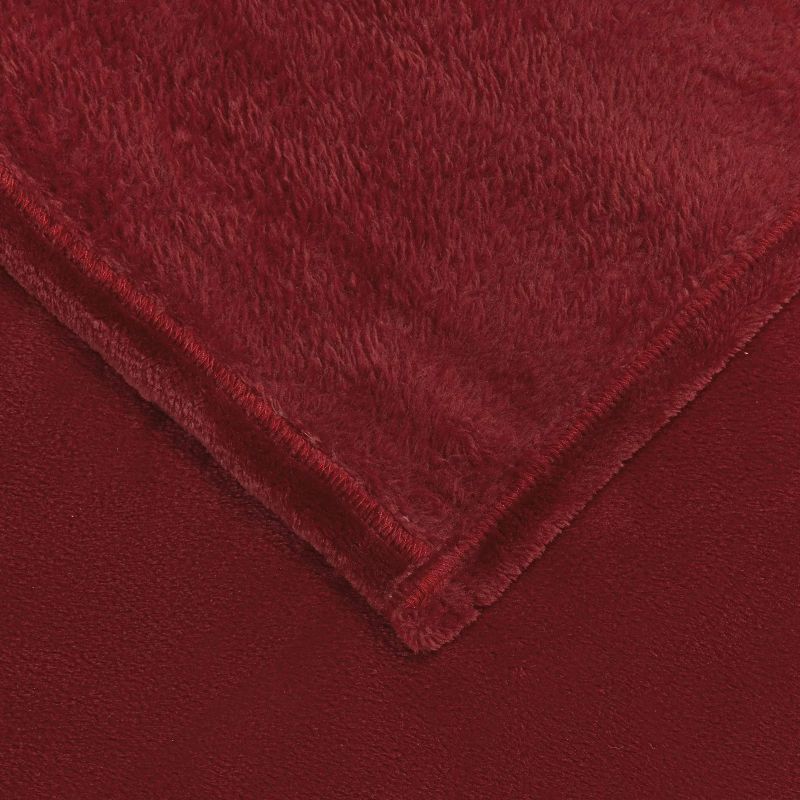 vidaXL Pledu segas 6 pcs Bordo sarkans 130 x 150 cm Flīss