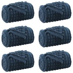 vidaXL Pledu segas 6 pcs Tums zils 200 x 150 cm Flīss