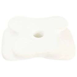 vidaXL Spilvens ar spilvenu Balts 60 x 37 x 13 cm Poliesters