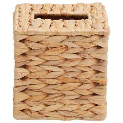 vidaXL Salvetes kastes vāki 2 pcs Ūdens hiacintes 14,5 x 14,5 x 15 cm