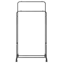 vidaXL Apģērba statīvs Vienkrāsains Melna 80 x 53 x 156 cm