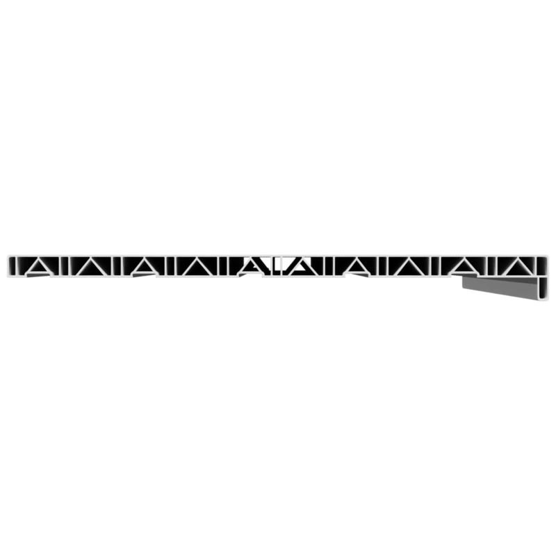 vidaXL Logu palodze Balts 80 x 50 x 4,5 cm PVC