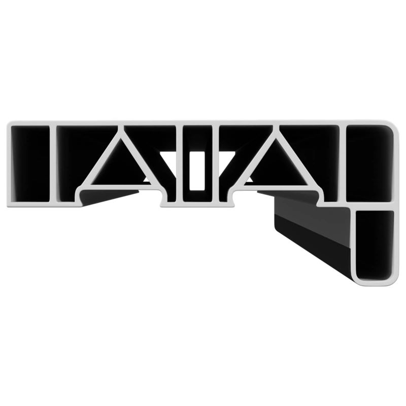 vidaXL Logu palodze Melns ar koka tekstūru 100 x 10 x 4,5 cm PVC