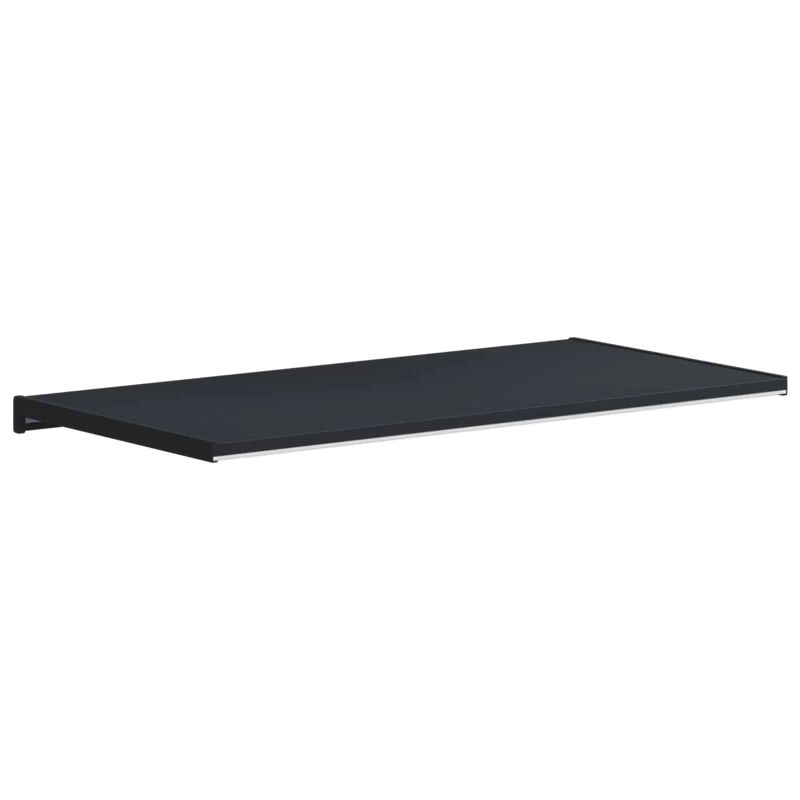 vidaXL Logu palodze Antracīts ar koka tekstūru 80 x 45 x 4,5 cm PVC