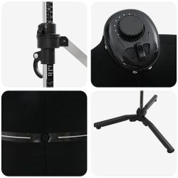 vidaXL Regulējama kleitu forma sievietēm Melna m Samts