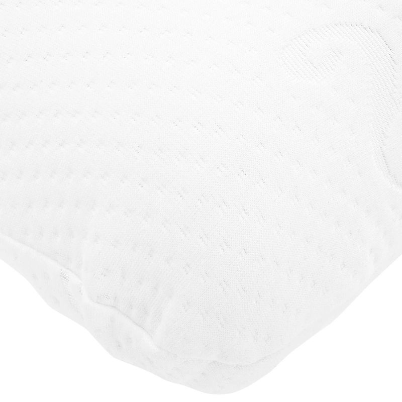 vidaXL Gulēšanas spilvens Vienkrāsains Balts 70 x 36 x 13 cm