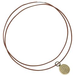 vidaXL Ādas aukla Gaiši brūns DIA2 mm x 5 m Āda