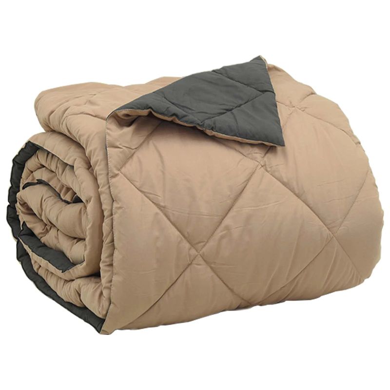 vidaXL Pilnas gada sega Antracīts un taupe 240 x 260 cm Mikrošķiedra