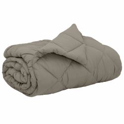 vidaXL Pilnas gada sega Gaiši pelēks 220 x 260 cm Mikrošķiedra