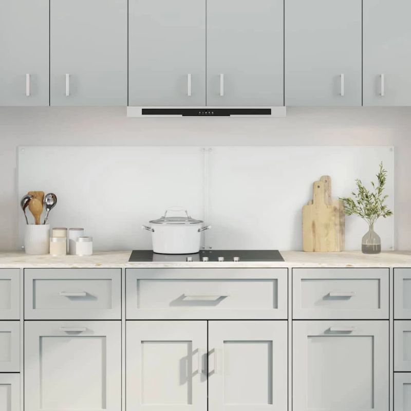 vidaXL Virtuves aizsargpanelis 2 pcs Caurspīdīgs 90 x 50 cm