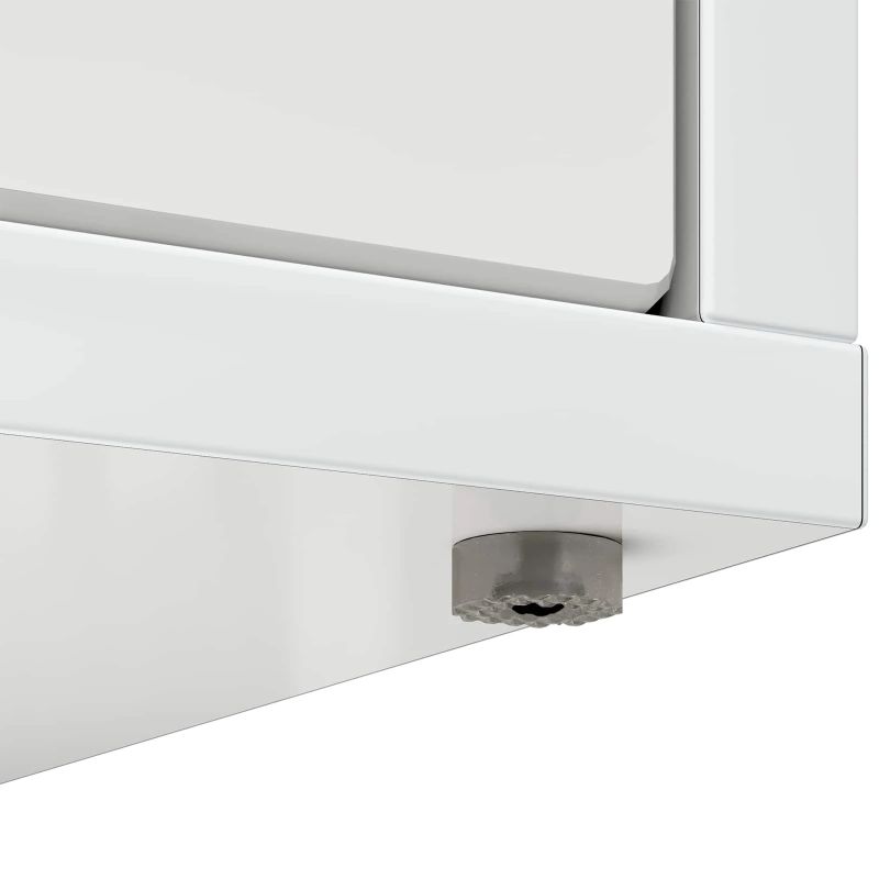 vidaXL Kaķu māja Spīdīga Balta 51 x 30 x 42,5 cm Inženierijas koks