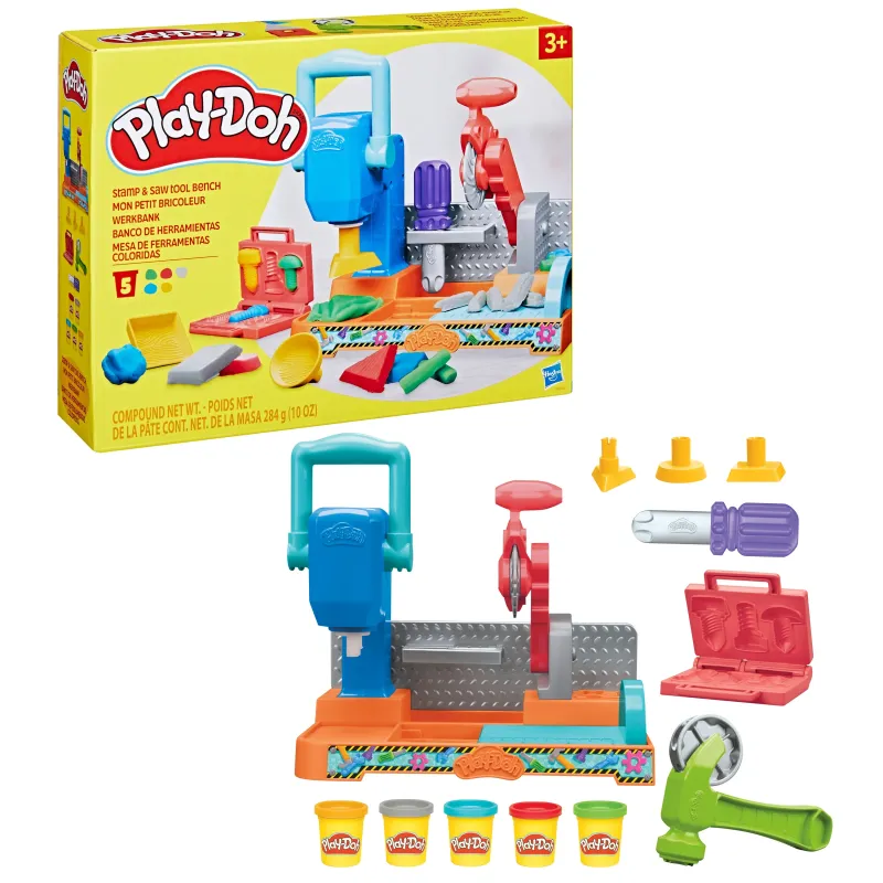 Modelinas Hasbro Play-Doh Dirbtuvės, įvairių spalvų, 415 g