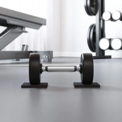 vidaXL Gumijas spilventiņš Melna Gumija