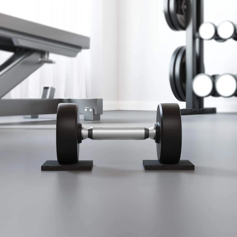 vidaXL Gumijas spilventiņš Melna Gumija