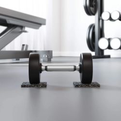 vidaXL Gumijas rullis Melna Gumija