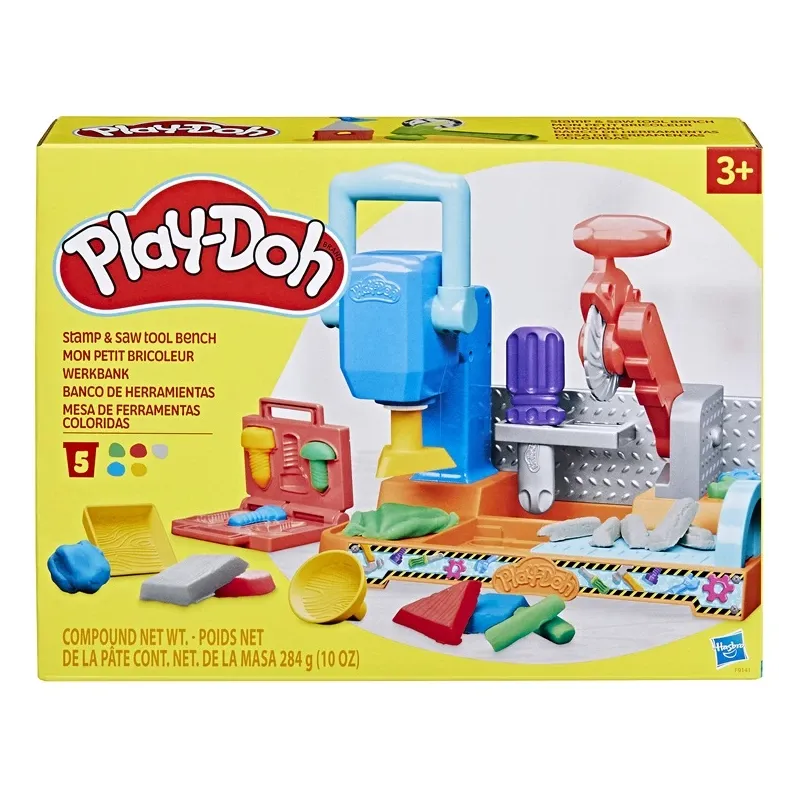 Modelinas Hasbro Play-Doh Dirbtuvės, įvairių spalvų, 415 g