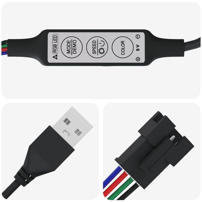 vidaXL LED stripa 4 pcs Melna un caurredzama 250 cm Vara un plastmasa