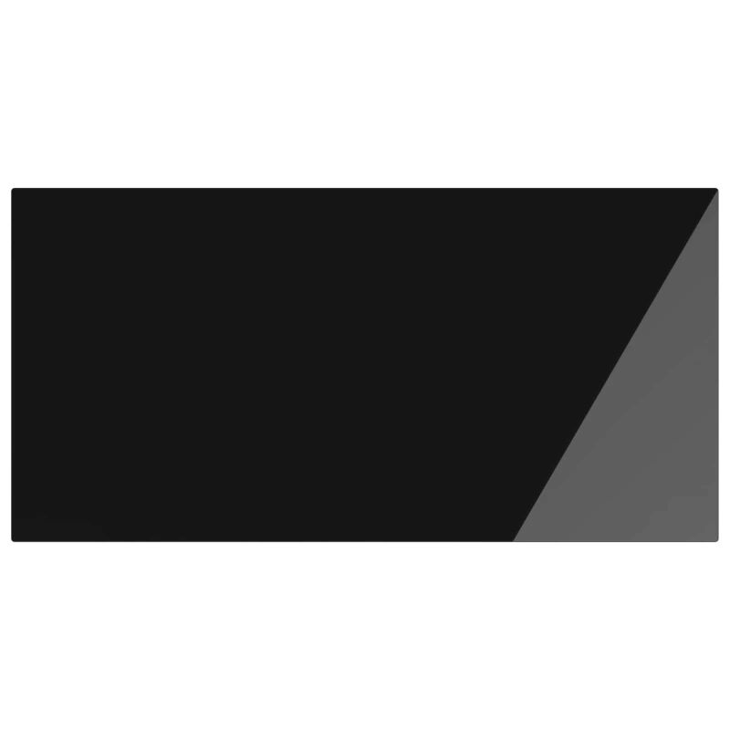 vidaXL Galda virsma 4 pcs Melna Stikls