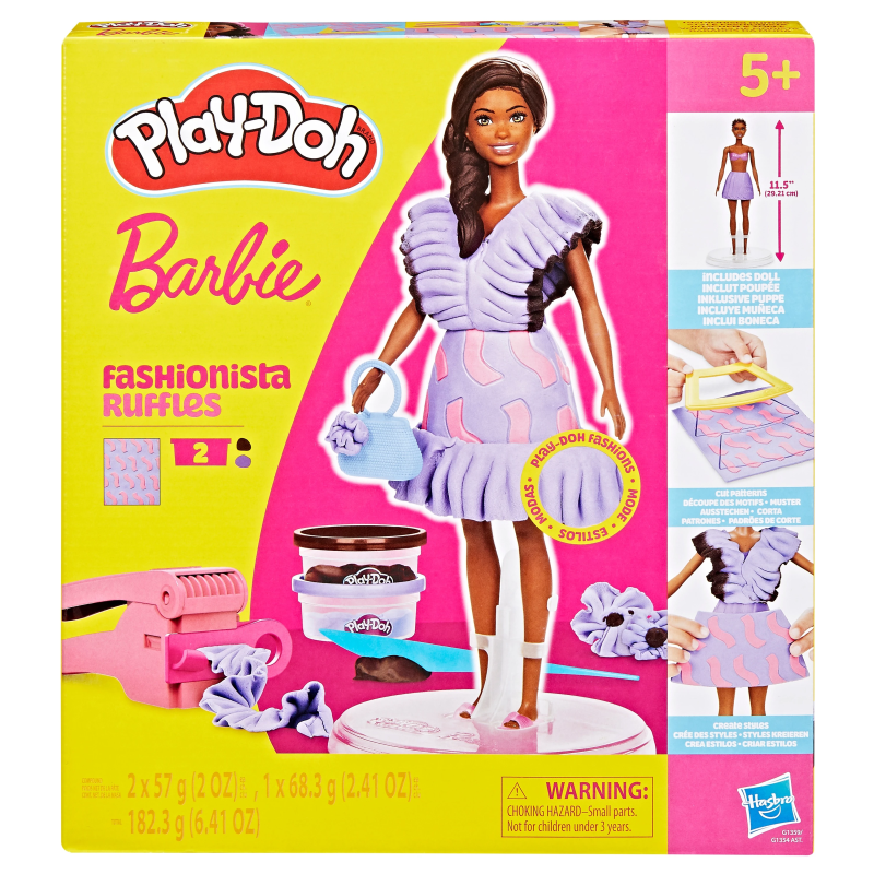 PLAY-DOH BARBIE Rotaļu komplekts Fashionista Ruffles