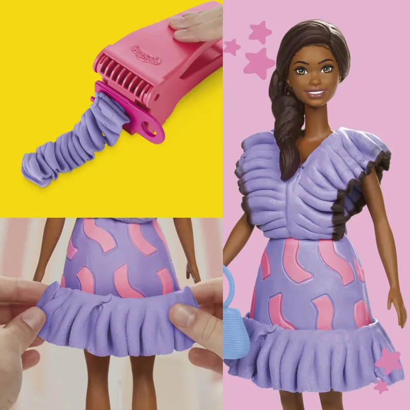 PLAY-DOH BARBIE playset Fashionista Ruffles