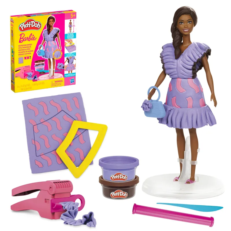 PLAY-DOH BARBIE playset Fashionista Ruffles
