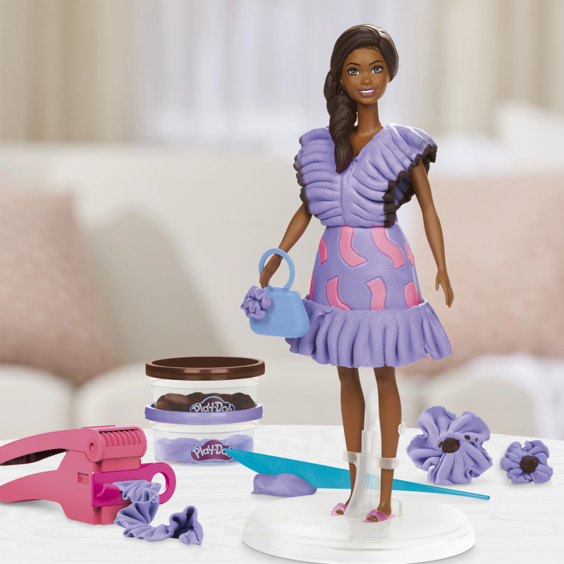 PLAY-DOH BARBIE Rotaļu komplekts Fashionista Ruffles