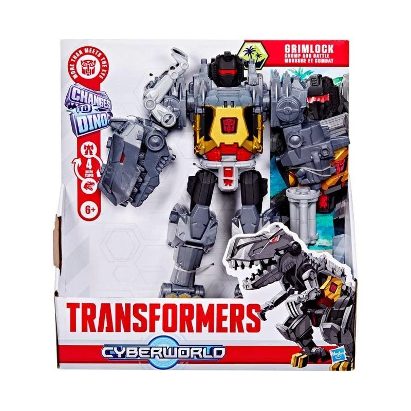 TRANSFORMERS Cyberworld figūra Chomp & Battle Grimlock, 22,5 cm