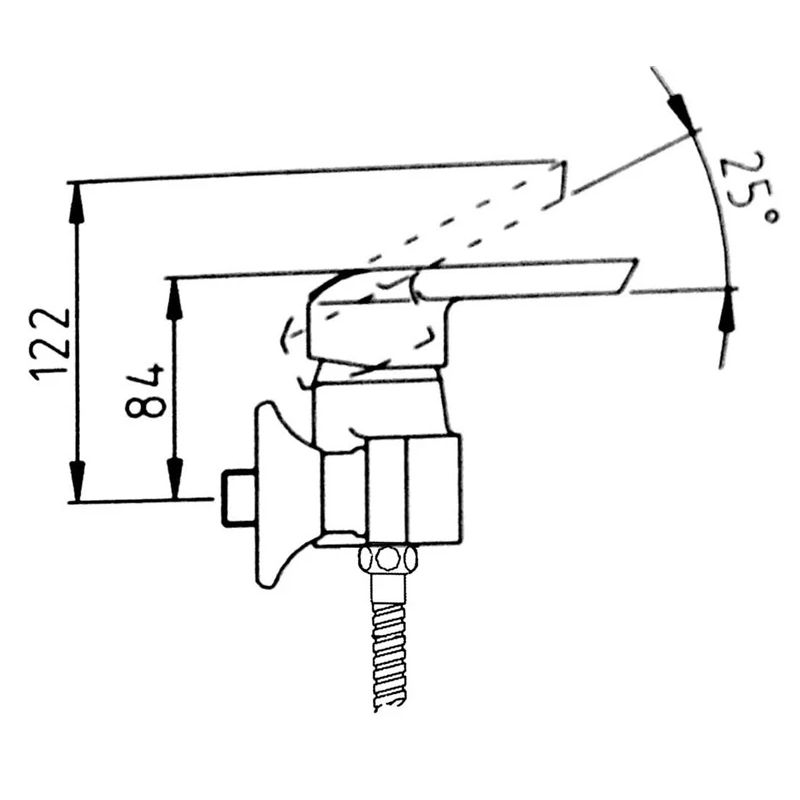 Maisītājs dušas l-18604 cinks