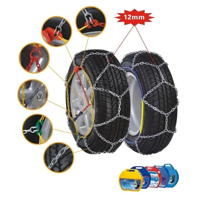 Riteņu ķēde YC18578, 195 cm, Sudraba krās.